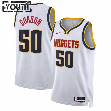 Camiseta Niños Denver Nuggets Aaron Gordon 50 2022-23 Nike Association Edition Blanco Swingman